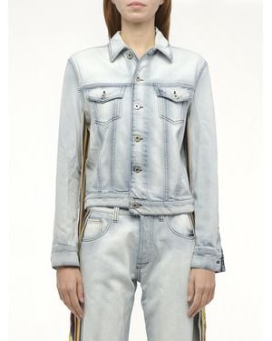 Loewe Stripe Band Denim Jacket - Blue