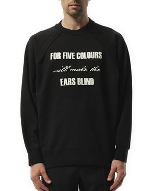 Undercover Back Logo Sweatshirt1, Long Sleeves, 100% Cotton - Black