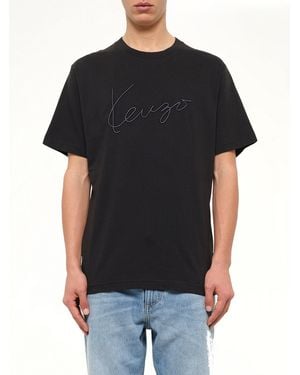 KENZO Gots Big Signature Classic T-Shirt - Black
