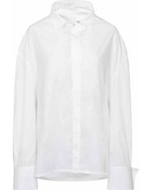 Givenchy Oversized Shirt With Drapped Collar - White