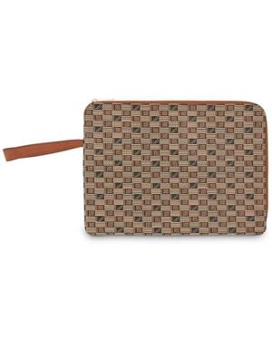 Moreau Saint Tropez Portfoli Pouch, 100% Rayon And Polyester - Grey
