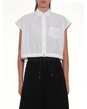 Sacai S Cotton Poplin Shirt - White