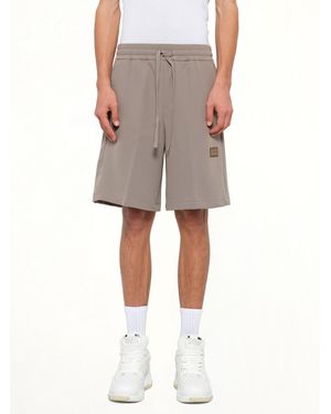 Amiri Patch Cady Track Short - Natural