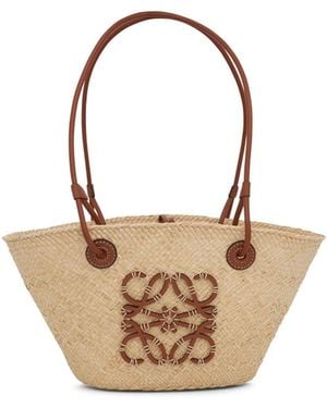 Loewe Small Anagram Basket Bag - Brown