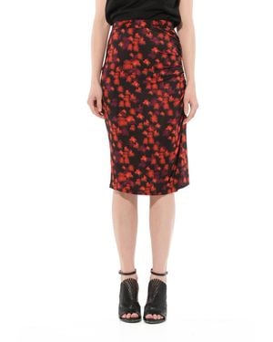 Givenchy Flower Skirt - Red