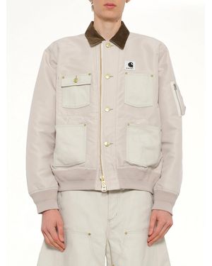 Sacai Carhartt Wip Nylon Twill X Duck Blouson - Natural
