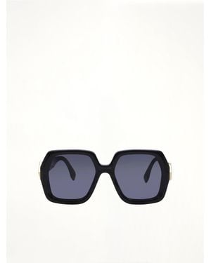 Fendi Fe40139F 5401V Acetate Sunglasses Sunglasses - Blue