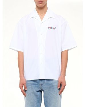 KENZO Jumping Tiger Hawaiian Short Sleeve Shirt - White
