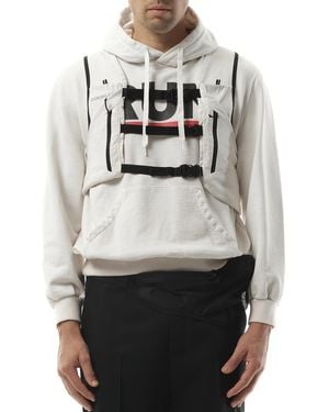 Doublet Trail Vest Hoodie, Long Sleeves, 100% Cotton, Size: Small - Gray