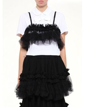 Noir Kei Ninomiya Organza Vest - Black