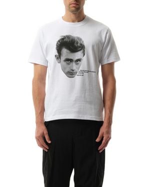 Sacai James Dean T-Shirt, Short Sleeves, 100% Cotton - Grey