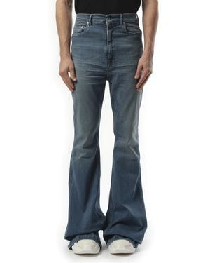 Rick Owens Bolan Bootcut, 100% Cotton - Blue