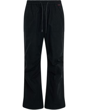 Juun.J Loose Fit Ventile Cotton Trousers, , 100% Cotton - Black