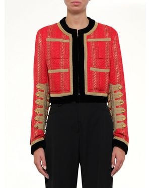 Givenchy Cropped Jacket - Red