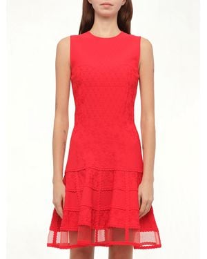 McQueen Patchwork Mini Dress - Red