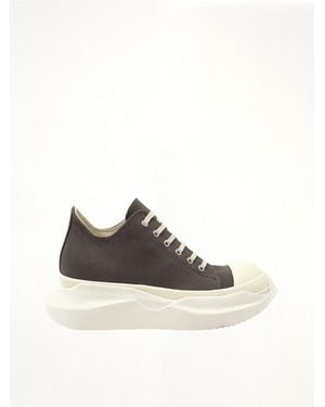 Rick Owens Abstract Low Trainers, 100% Cotton - Brown