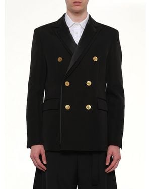 Sacai Double-Faced Silk Cotton Jacket - Black