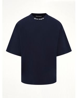 Palm Angels Classic Logo Over T-Shirt - Blue