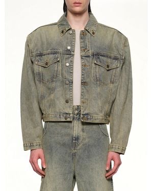Entire studios Shrunken Denim Jacket - Gray