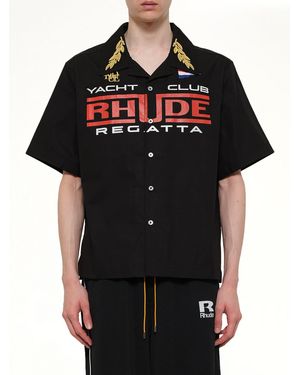 Rhude Regatta Club Shirt - Black
