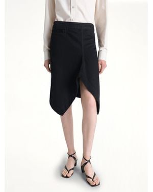 Lemaire Asymmetric Short Skirt - Black
