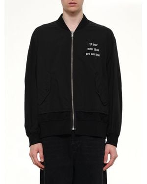 Undercover I Hear Bomber Jacket - Black