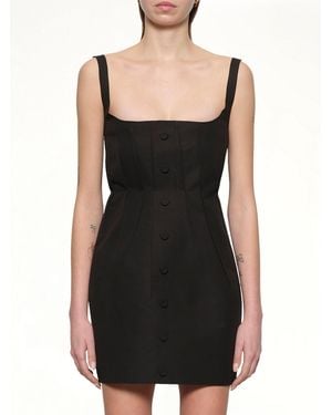 Marni Bonded Cotton Poplin Dress - Black