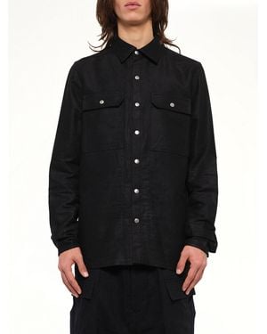 Rick Owens Moleskin Outershirt - Black