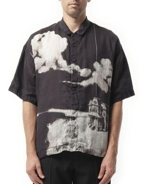 Undercover Peace And Tranquility Shirt, 100% Linen - Black