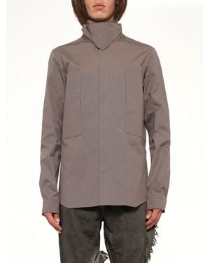 Rick Owens Tower Outershirt - Gray