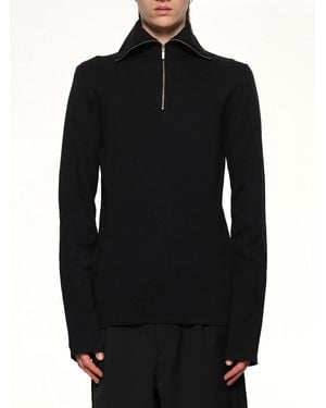 Entire studios Zip Up Turtle Neck - Black