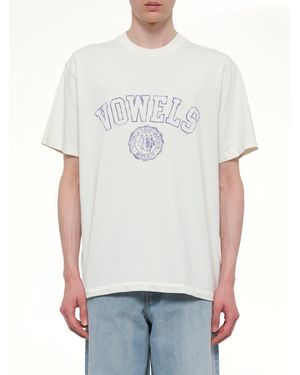 vowels Faded Collegiate T-Shirt - Grey