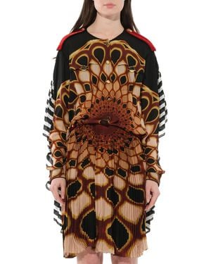 Givenchy Short Dress With Print - Brown