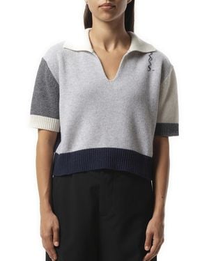 Marni V Neck Boxy Jumper - Grey