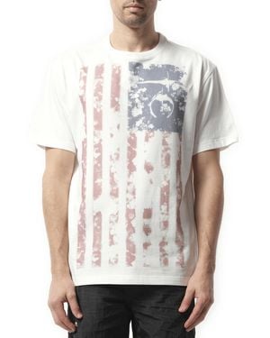 THUG CLUB Old Glory T-Shirt, 100% Cotton - White