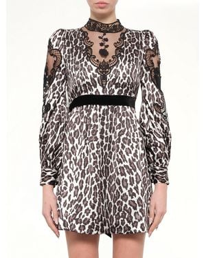 Marc Jacobs Babydoll Dress With Lace - Grey