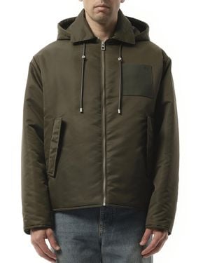 Loewe Padded Hood Jacket, 100% Polyamide - Green