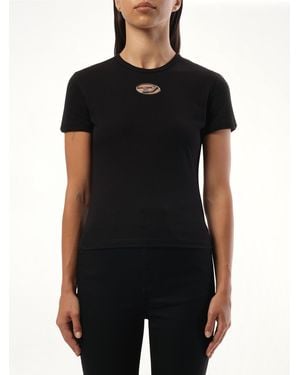 DIESEL T-Uncutie D Logo T-Shirt - Black