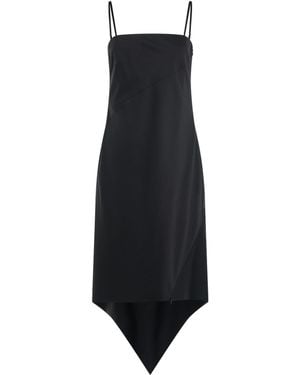 Helmut Lang Scarf Hem Dress - Blue