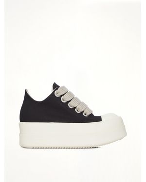 Rick Owens Mega Bumper Jumbolace Low Sneaks - Black