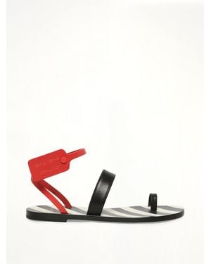 Off-White c/o Virgil Abloh Zip Tie Flat Capri - White