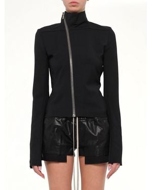 Rick Owens Stretch Wool Gary Jacket - Black