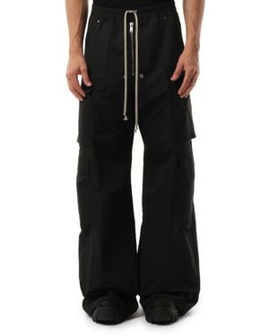 Rick Owens Linen Wide Bela Trousers, 100% Linen - Black