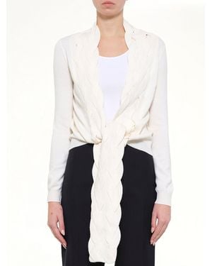 Loewe Braid Cardigan - White