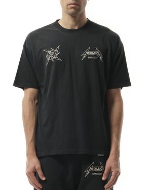 Represent Metallica 40 Year Anniversary T-Shirt, Short Sleeves, 100% Cotton, Size: Small - Black