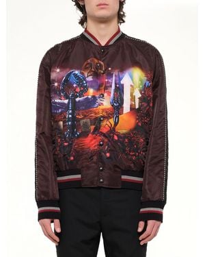 Lanvin Dune Baseball Jacket - Red