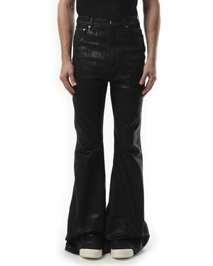 Rick Owens Bolan Bootcut Jeans, 100% Cotton - Black
