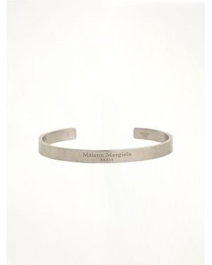 Maison Margiela Medium Margiela Logo Cuff Bracelet - Natural