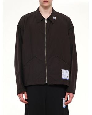 Maison Mihara Yasuhiro Instrumental Back Twill Zip Blouson - Black
