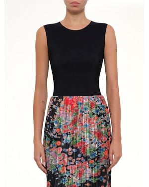 Givenchy Asymmetric Bloom Pleated Skirt - Black